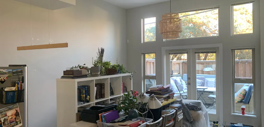 Living room before painting
