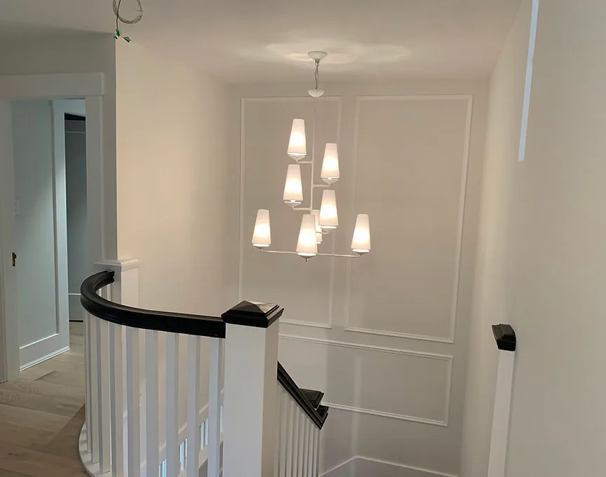 Finished stairwell and landing painted by Primal Painting