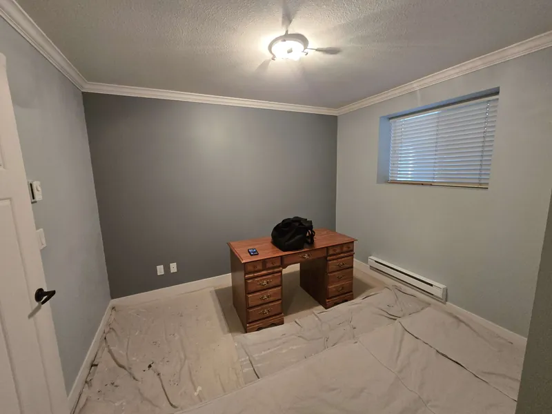 Drywall and wood repair before painting